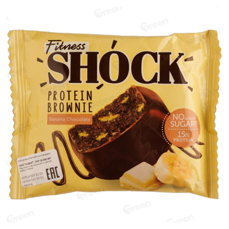 Брауни FitnesSHOCK "Банановый" 50